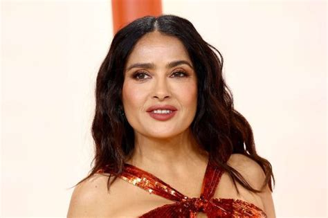 salma hayek nude pics|Salma Hayek, 56, Poses Nude, Showing Off Abs in Sauna Pic